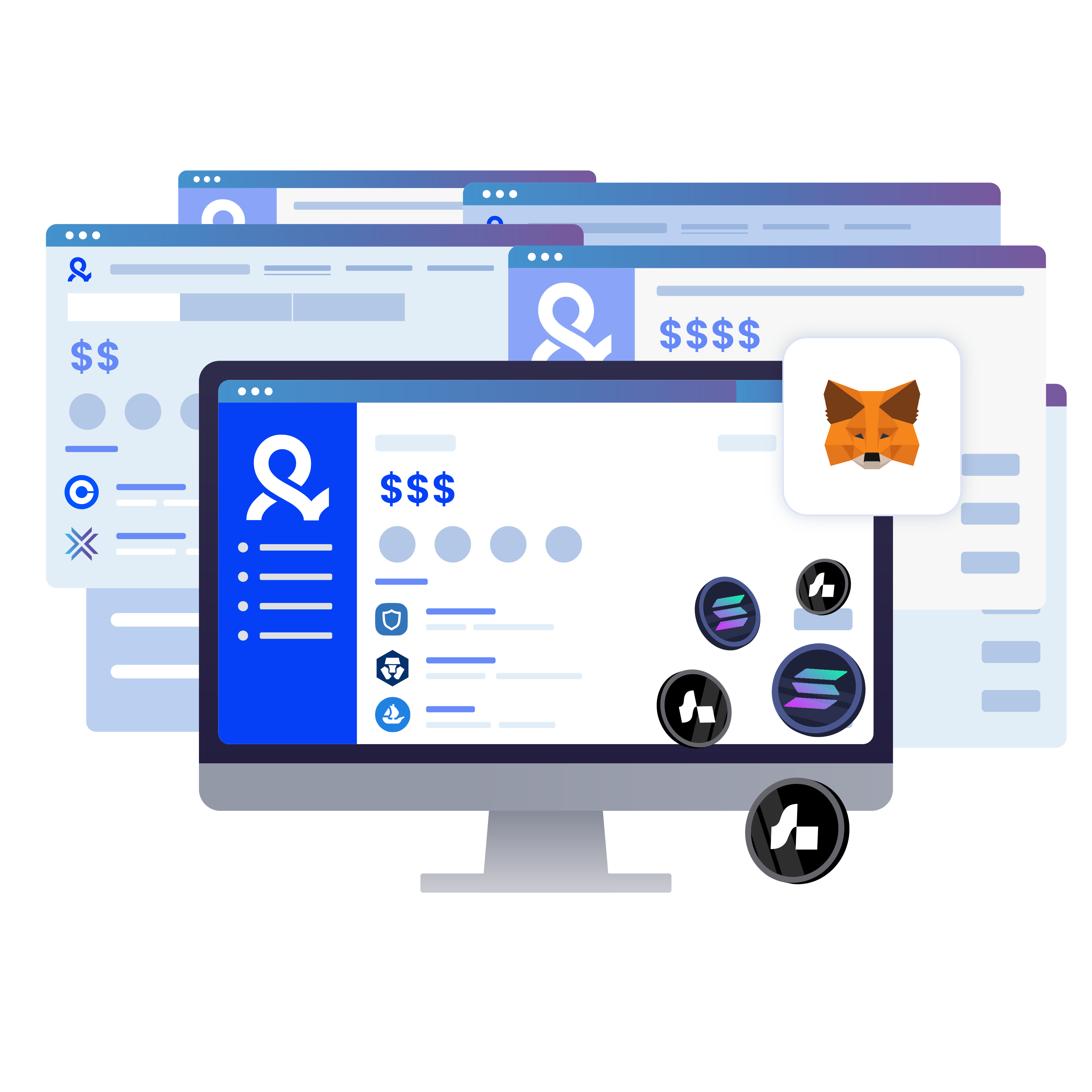 Image illustrating the process of preparing multiple wallets for the Marginfi airdrop, using Multilogin to speed up the process.