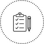 Icon representing the ability to leave notes for any profile, allowing for easy tracking and organization of profile-specific details