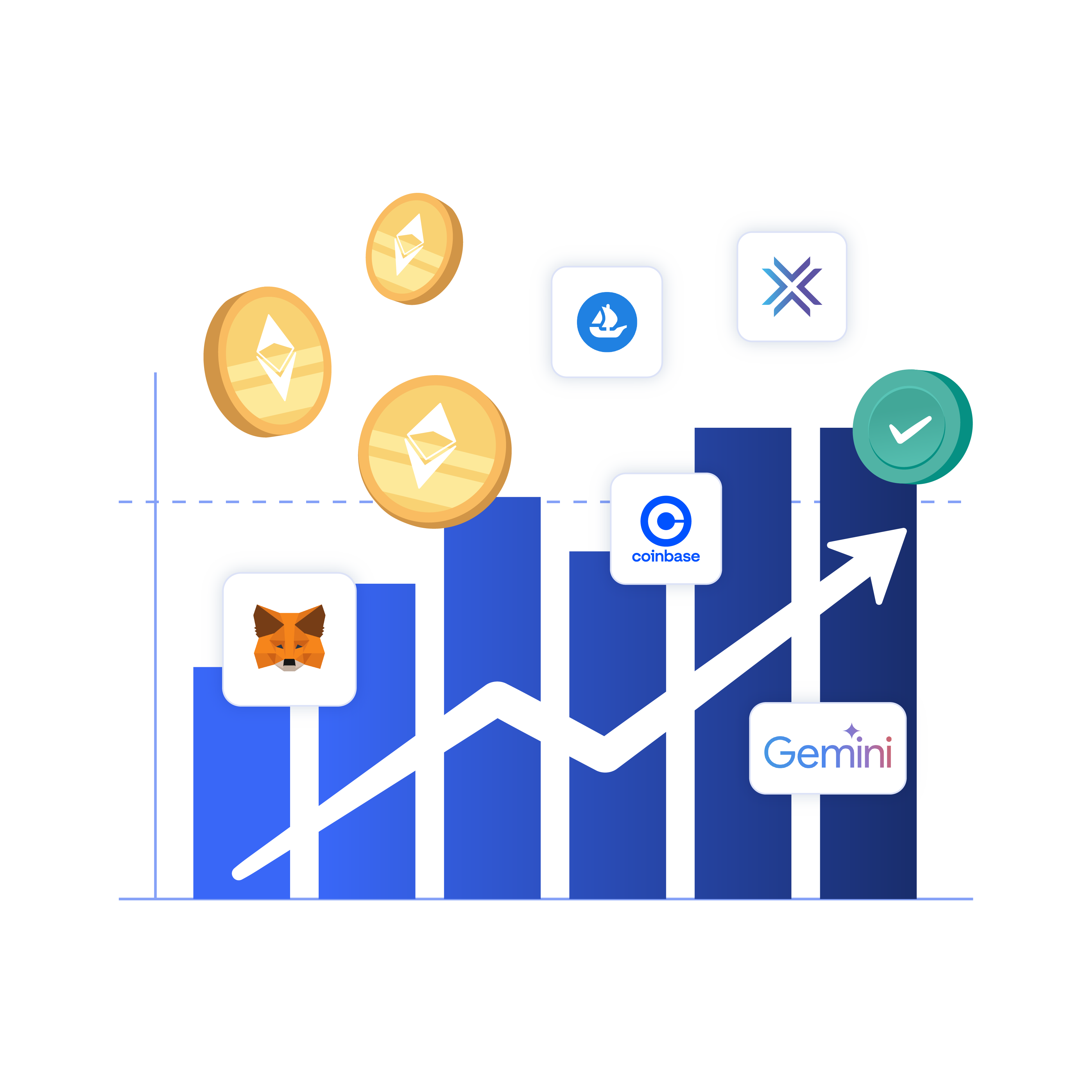 image illustrating boosting crypto airdrops by managing multiple wallets with multilogin