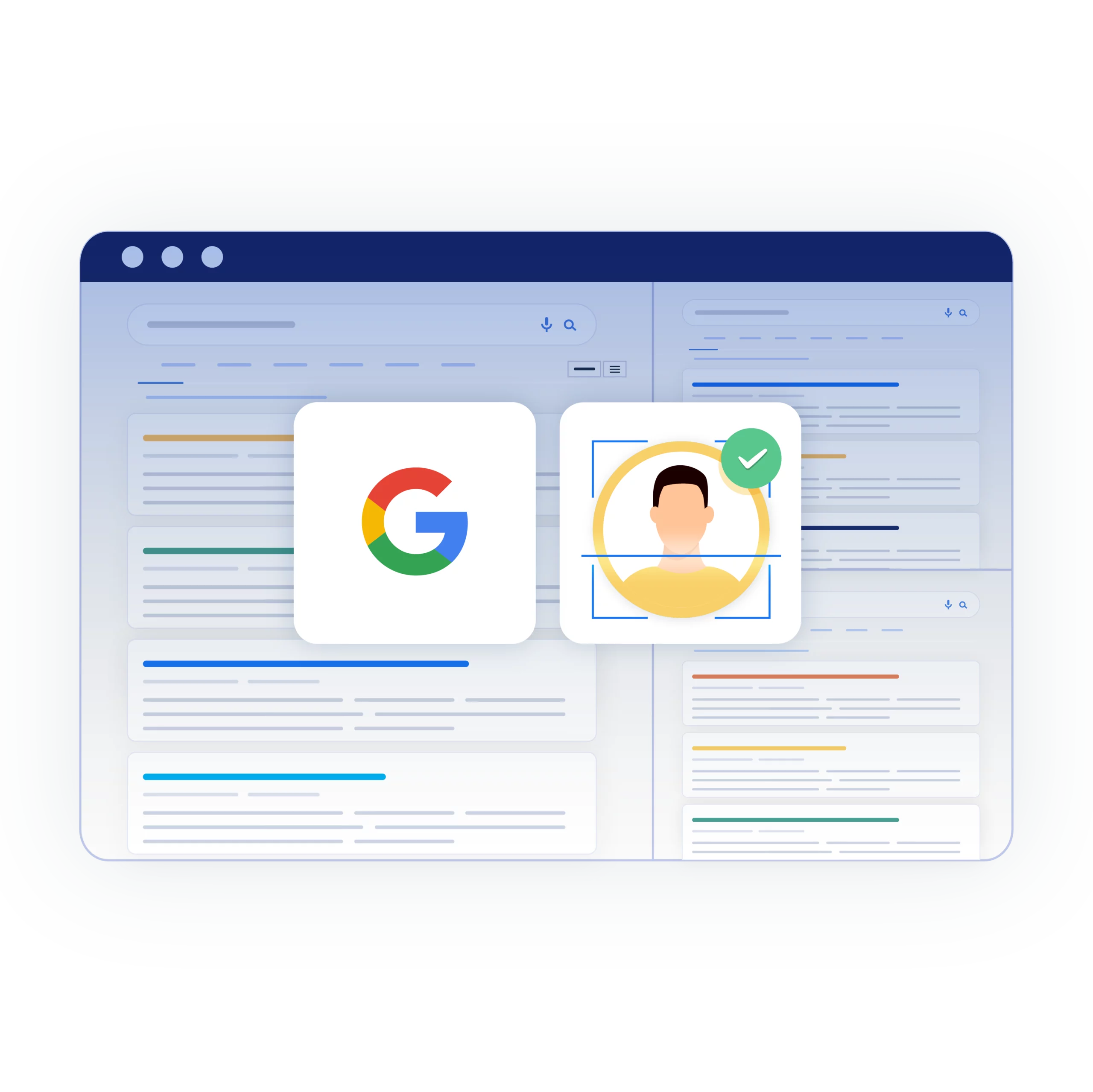 Image showcasing seamless Google account management using Multilogin.