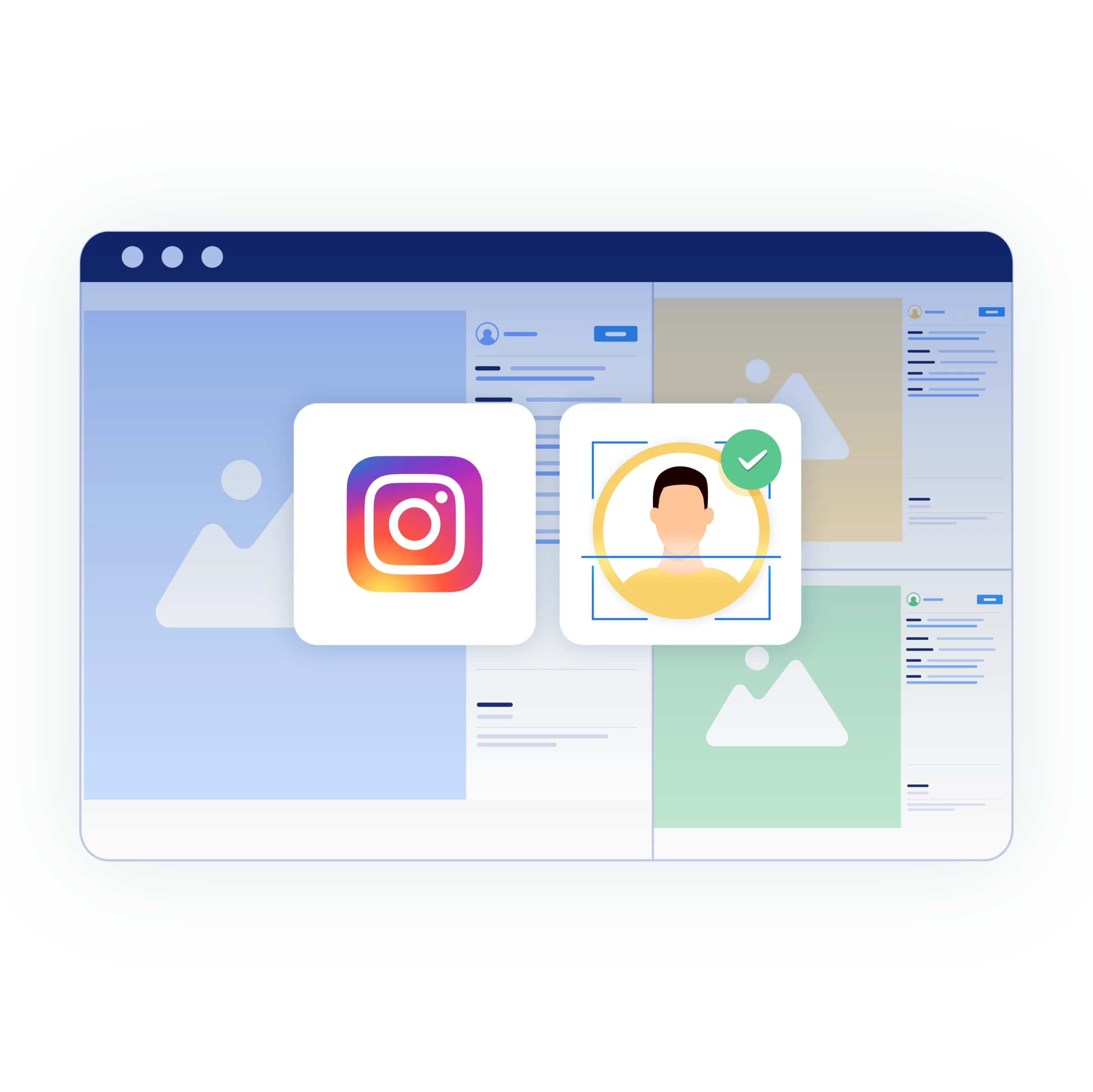 Imagem demonstrando como criar várias contas do Instagram sem o risco de banimento, usando os proxies exclusivos da Multilogin com IPs reais.