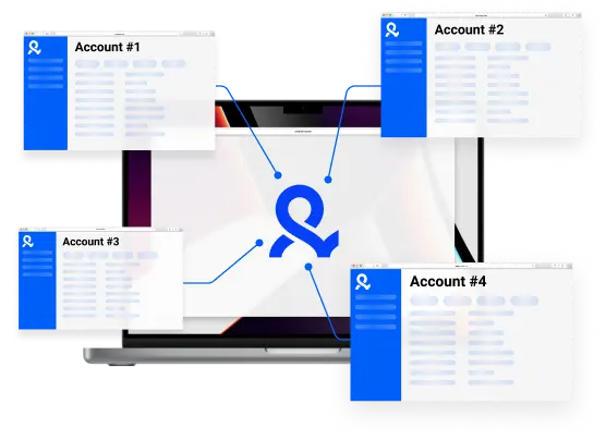 Manage multiple accounts undetected​