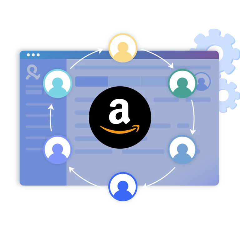 Image showcasing the ability to access over 5 million IPs across 195+ countries, with the option to run Amazon accounts from any location.
