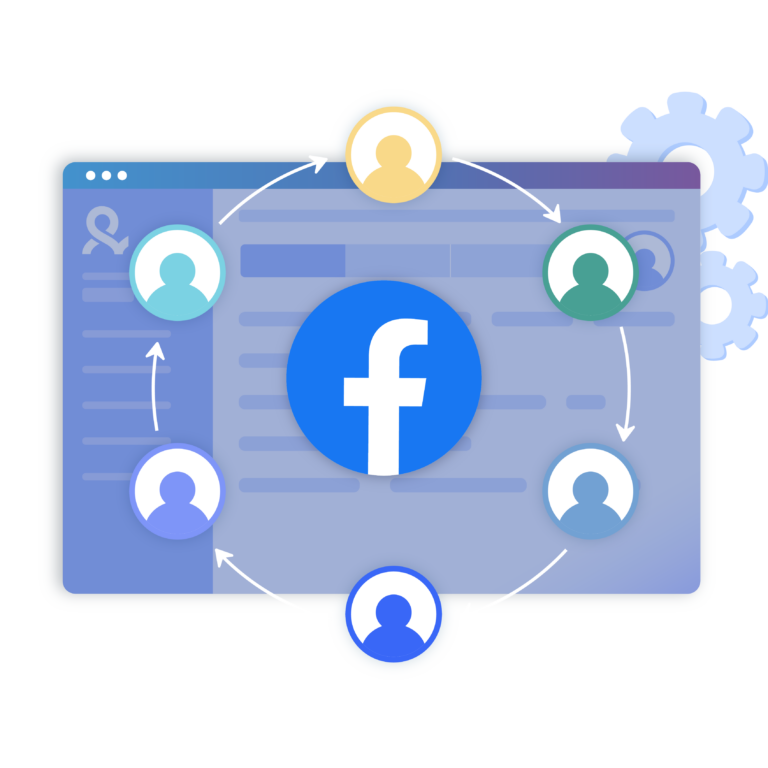Gerencie contas do Facebook de qualquer lugar.