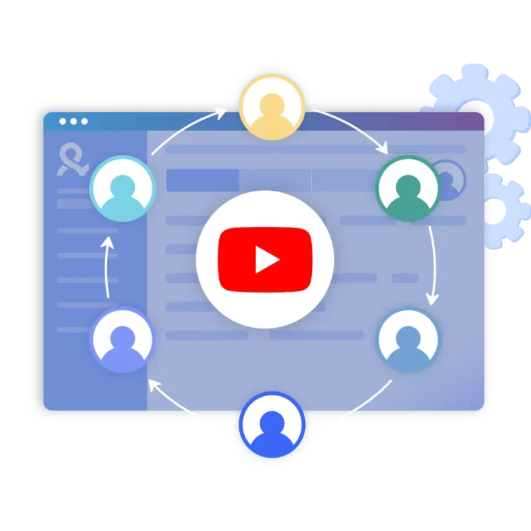 Image illustrating the global reach of over 5 million IPs, highlighting Multilogin's ability to manage YouTube accounts from any location, with precise control over city and region targeting.