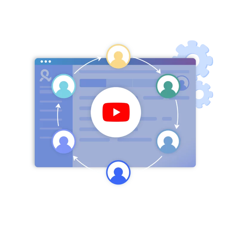 Colabore facilmente em canais do YouTube com sua equipe usando o gerenciamento seguro de contas do Multilogin.