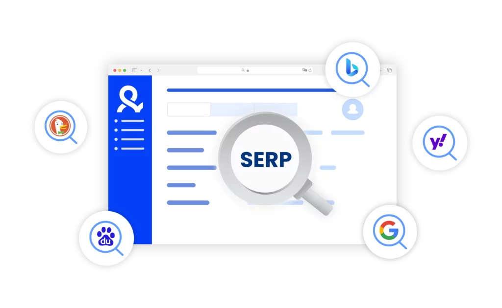 A visual of how to access & analyze SERP Data from any search engine