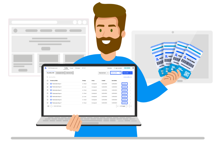 Buy multiple tickets securely on one device with a Ticketmaster proxy and Multilogin antidetect browser for hassle-free access.