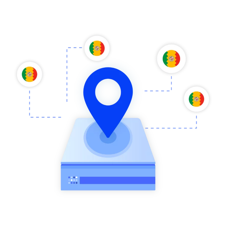 Image illustrating how Multilogin fully supports all types of proxies, including third-party proxies for Los Angeles.