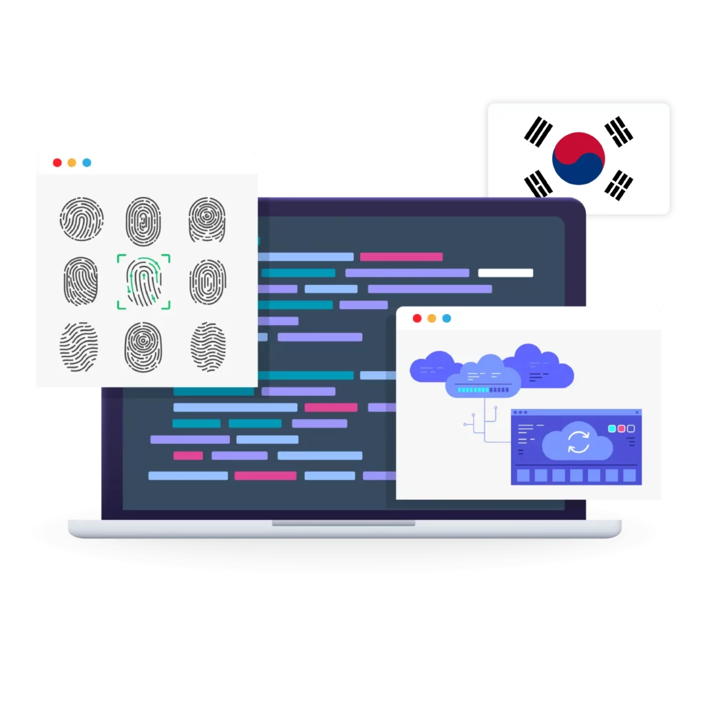 Image demonstrating how to overcome geographical restrictions and avoid anti-bot checks with Korea proxies, featuring the Korea flag.