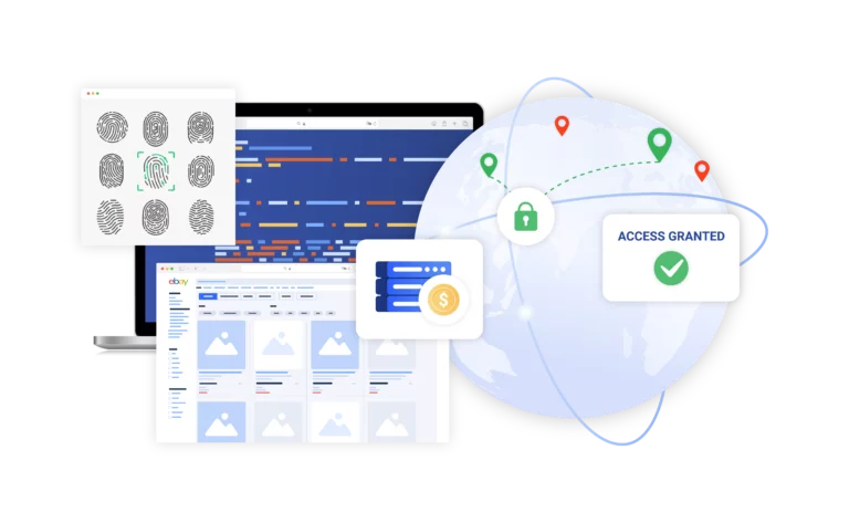 An illustration of how to overcome geo-restrictions for price monitoring
