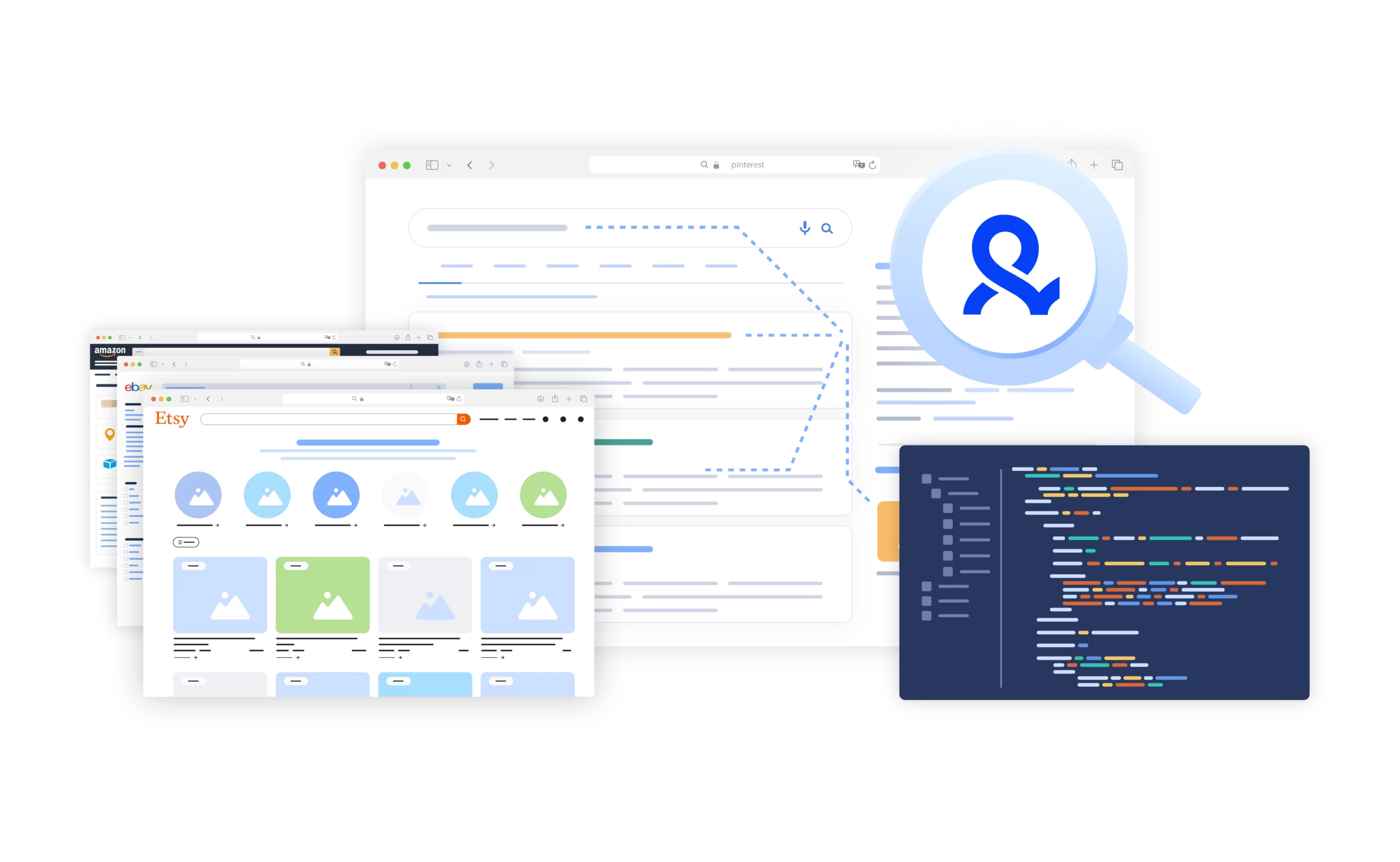 A visual of how to scrape price monitoring data with Multilogin proxies