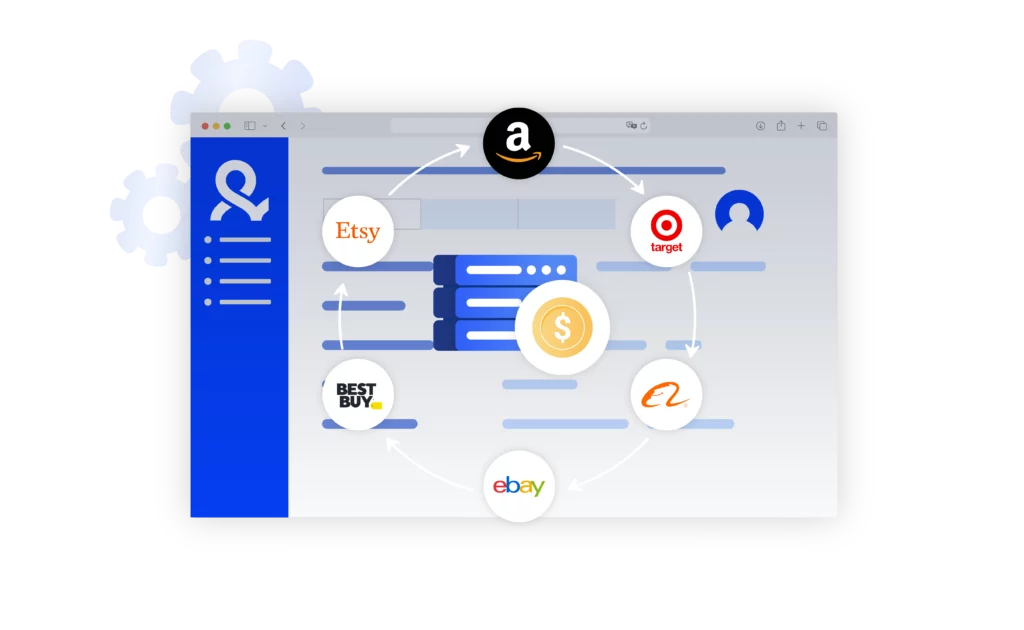 A visual of monitor prices on top e-commerce platforms