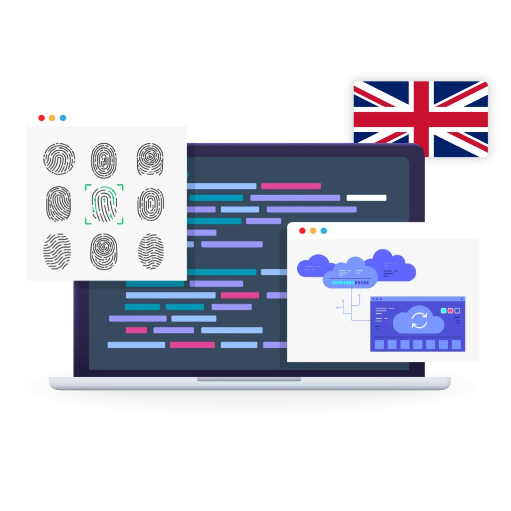 Image showcasing how to overcome geographical restrictions and avoid anti-bot checks with London proxies, targeting specific regions with Multilogin.
