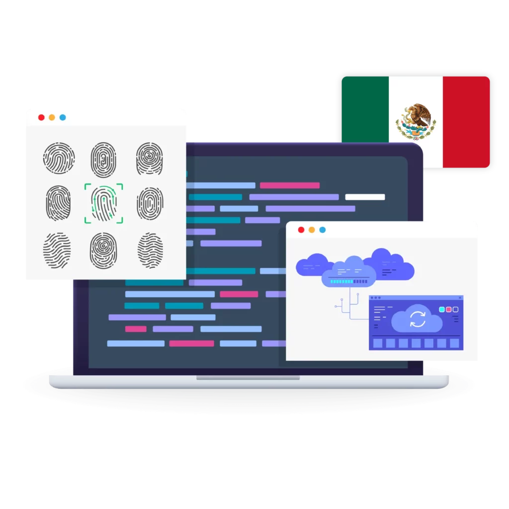 image highlighting that Mexico proxy server allows users to bypass anti-bot measures and adjust location settings for targeted efficiency.