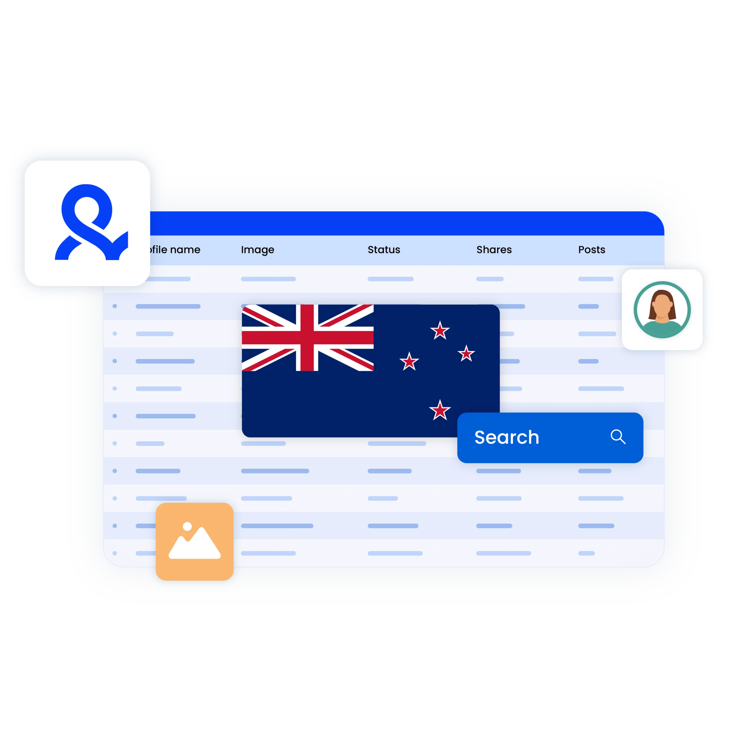 Image showcasing effortless account management with Multilogin’s built-in New Zealand proxy, providing premium IPs to bypass restrictions and ensure smooth, reliable browsing