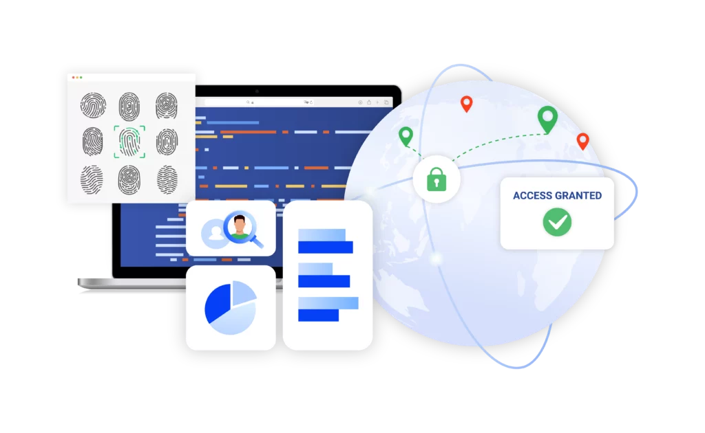 A visual of how to overcome geo-restrictions with market research proxies