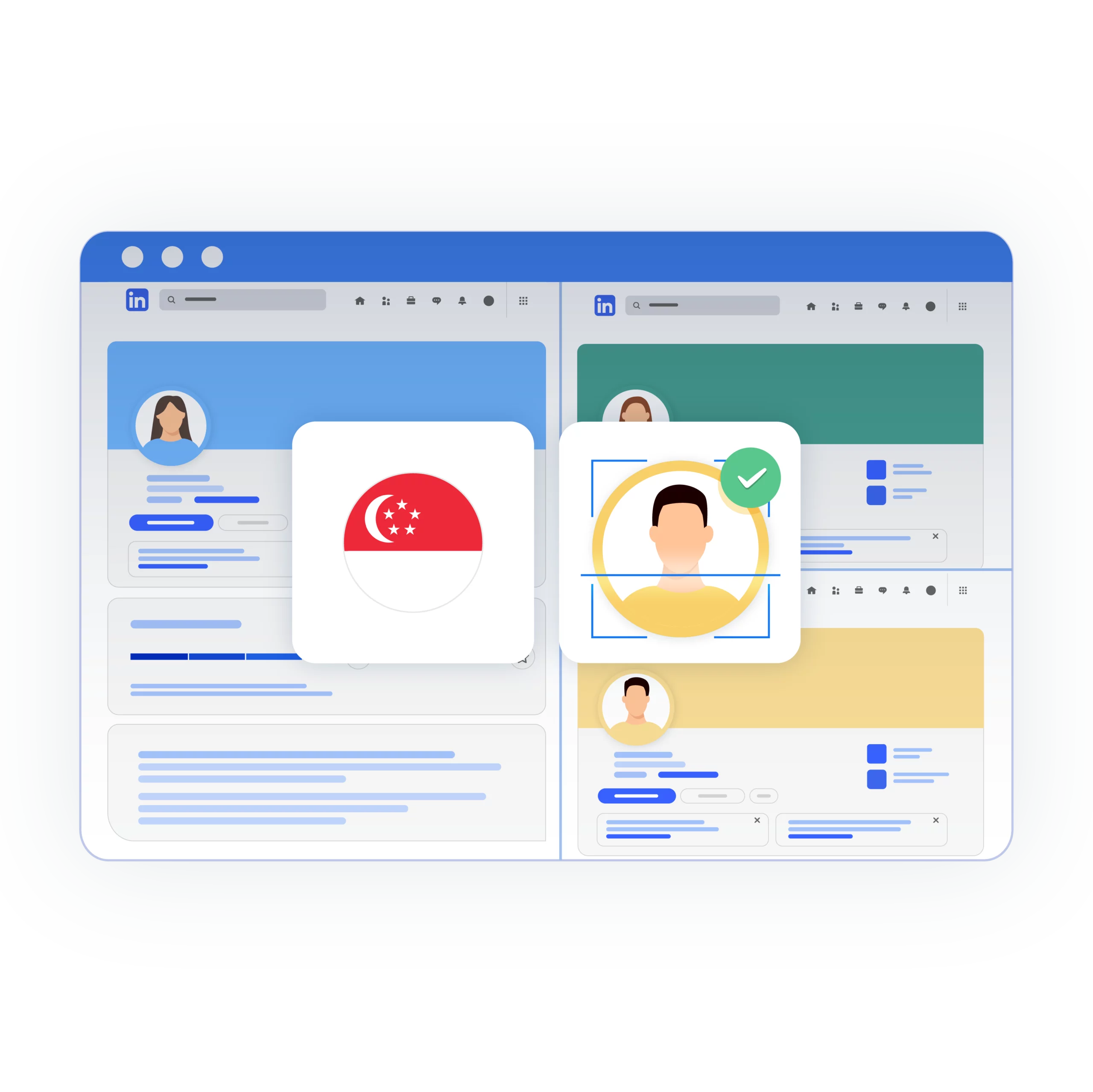 Image showcasing how to set up and manage multiple accounts with Multilogin’s Singapore proxy, overcoming bans and CAPTCHA checks.
