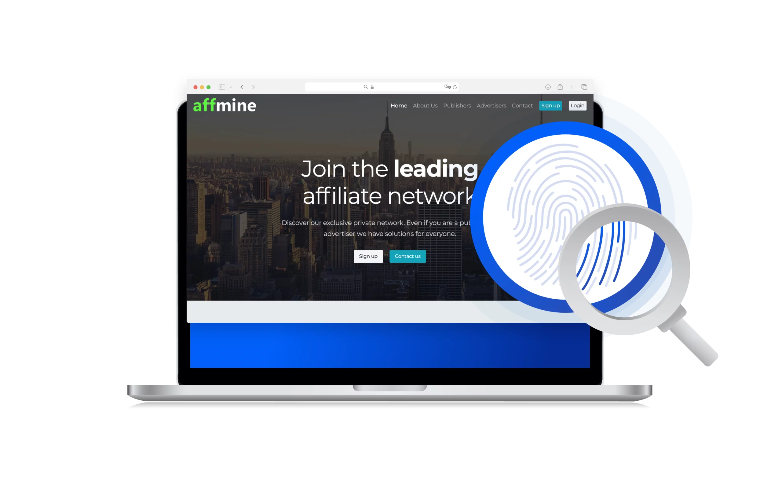 Affmine- affiliate network homepage
