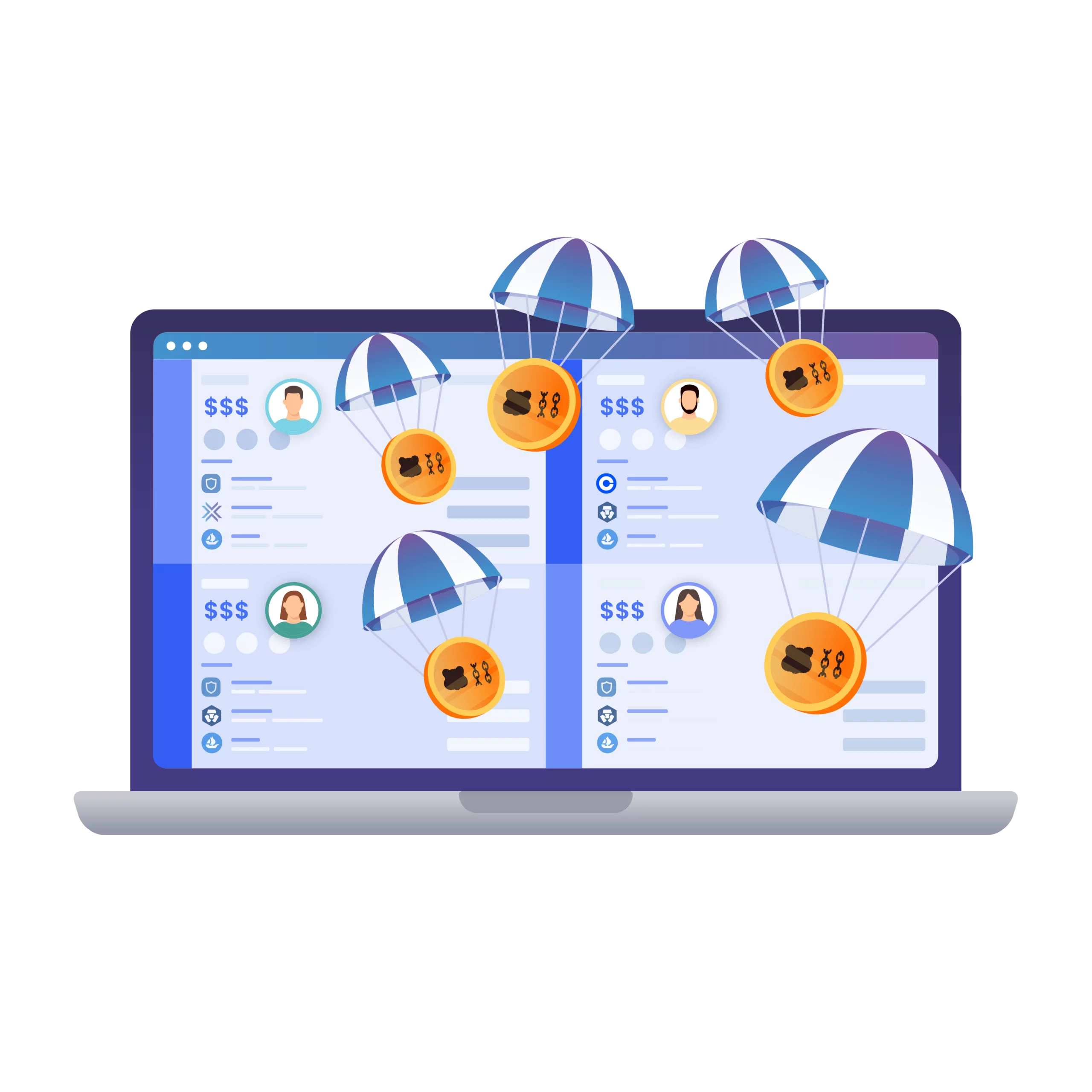 Receiving Bearchain token rewards from a single device using Multilogin’s isolated browser profiles.