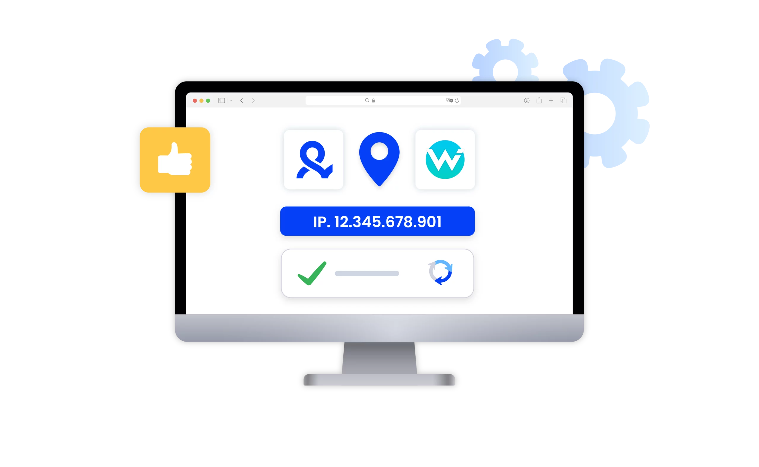 Whoer.net, Multilogin, and IP icons showcasing proxy optimization