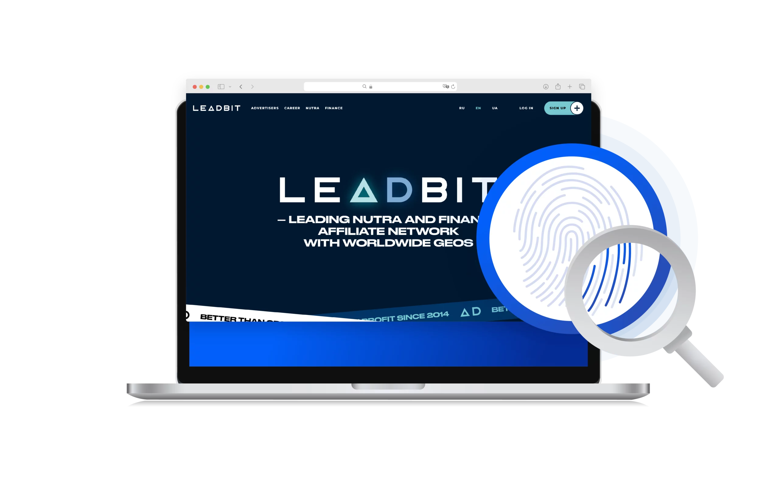 Leadbit' website interface