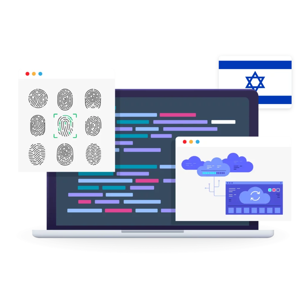 Illustration of bypassing geo-blocks with Israel proxies for unrestricted access to online content.