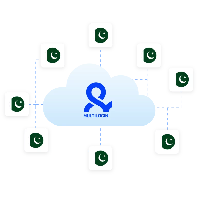 Illustration of extending session stability with Pakistan proxies for secure and uninterrupted browsing.