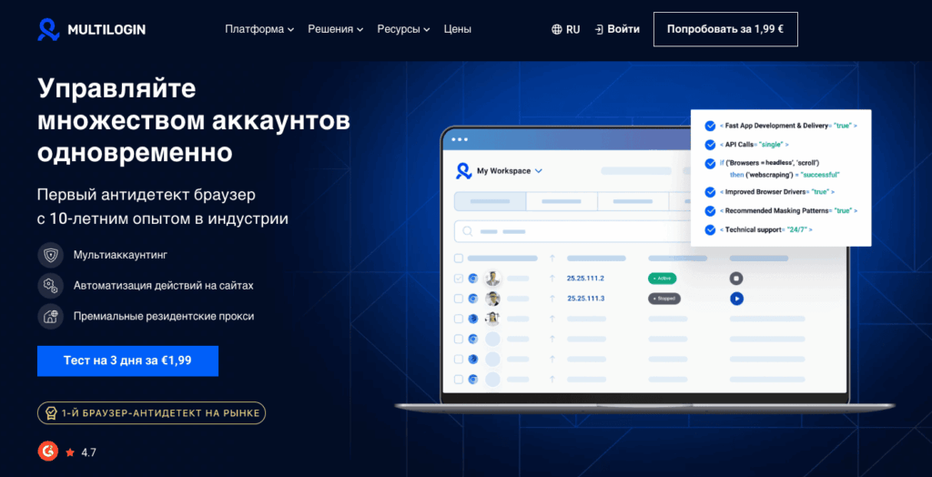 Выбор лучшего антидетекта — Мультилогин