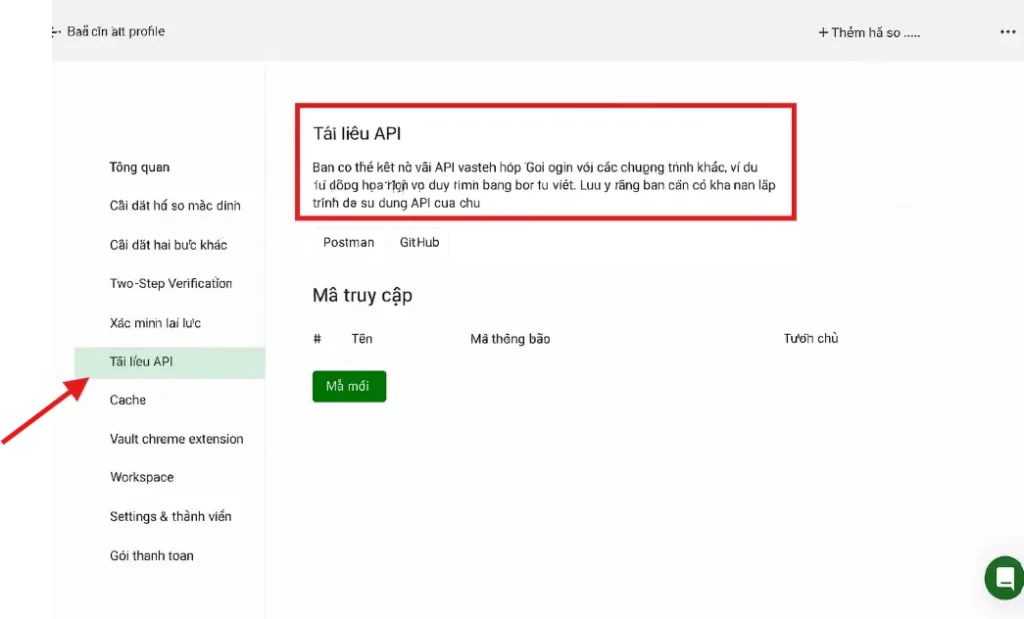 Tích hợp API của GoLogin