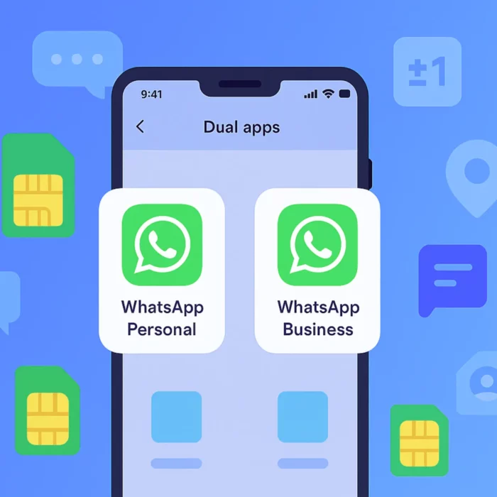 Два аккаунта WhatsApp на одном телефоне — личный и бизнес-аккаунт, Dual Apps