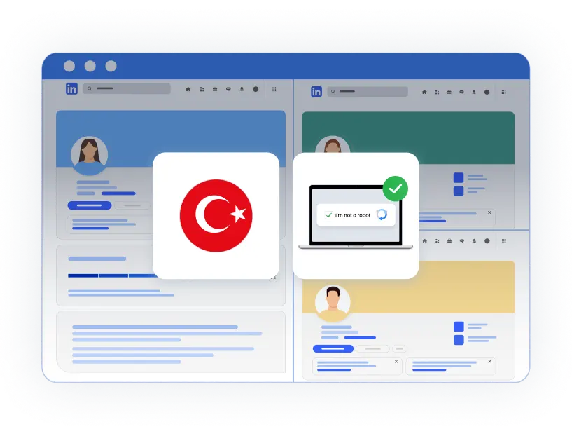 Управление несколькими аккаунтами через турецкие прокси Multilogin без лишних CAPTCHA