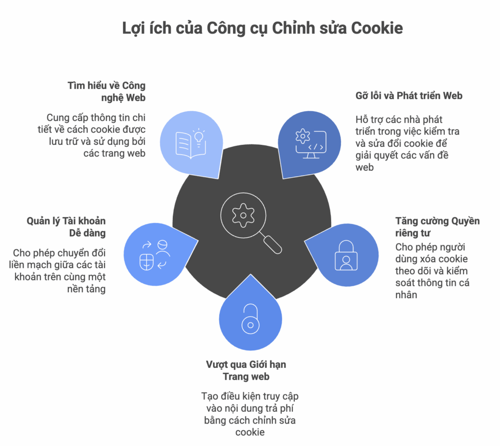 5 lợi ích của công cụ chỉnh sửa Cookie editor