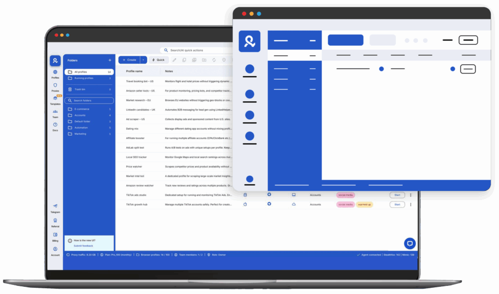 Multilogin para desktop