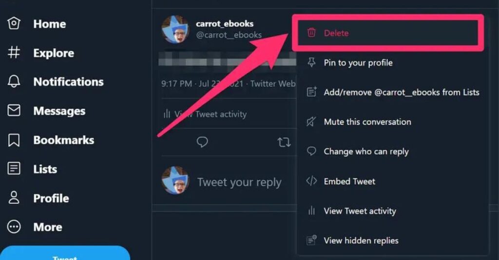 Twitter shadow banning - xoa teewt