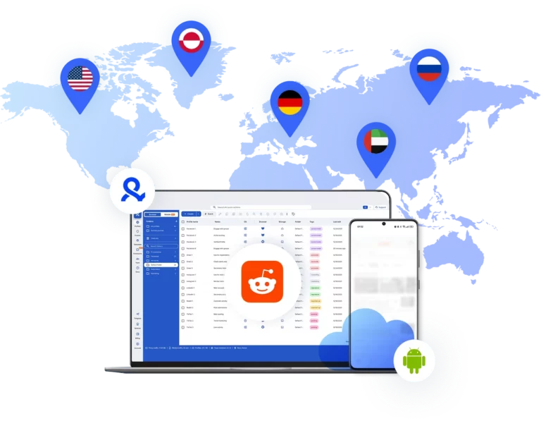 Manage global Reddit accounts from one location