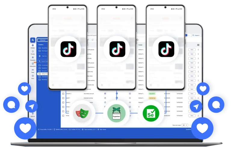 TikTok automation on Multilogin