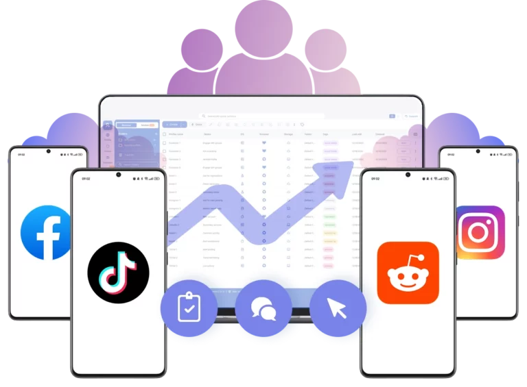 Work efficiently and securely as a team using Multilogin cloud phones.