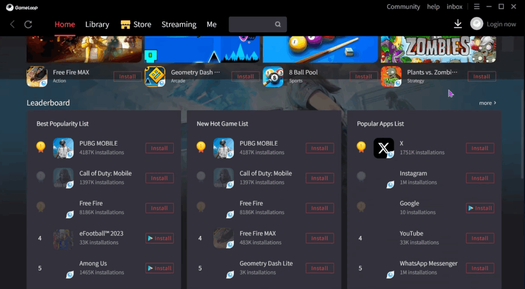 GameLoop is an Android emulator for PC built by Tencent