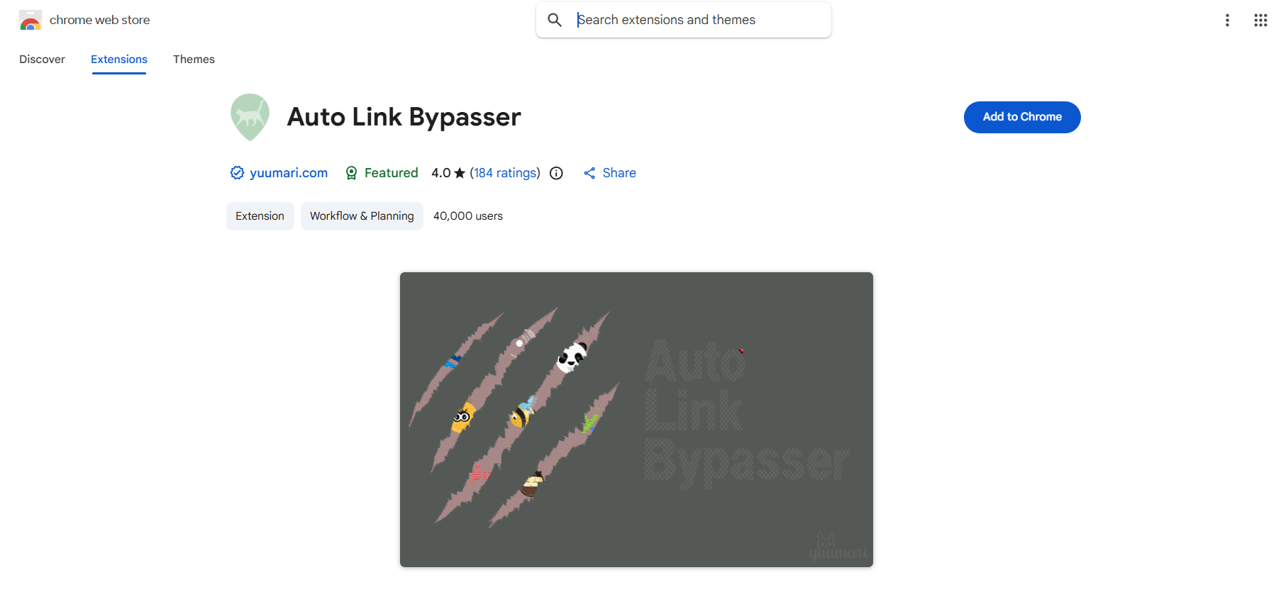 Tiện ích Chrome Auto LinkBypasser cho Linkvertise