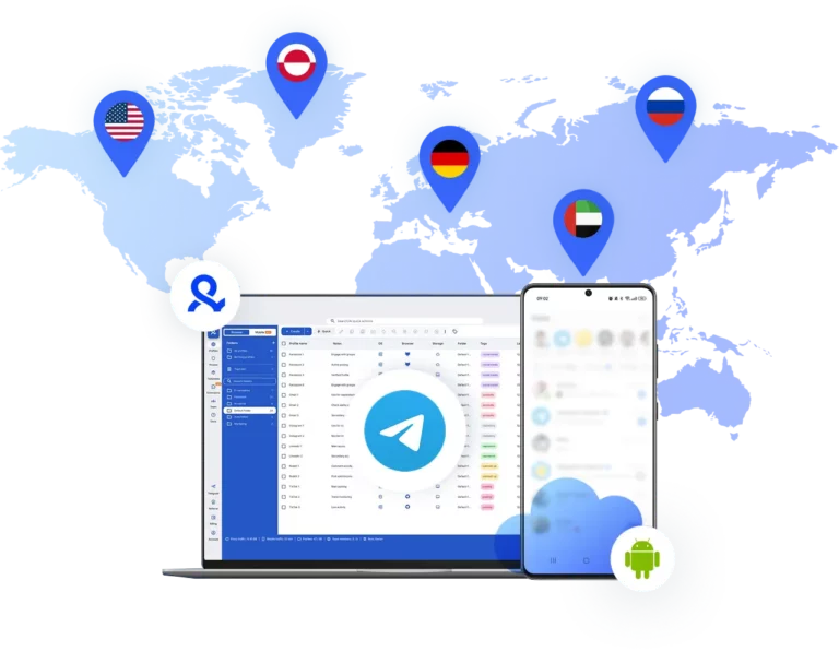 Run Telegram accounts from the location you choose
