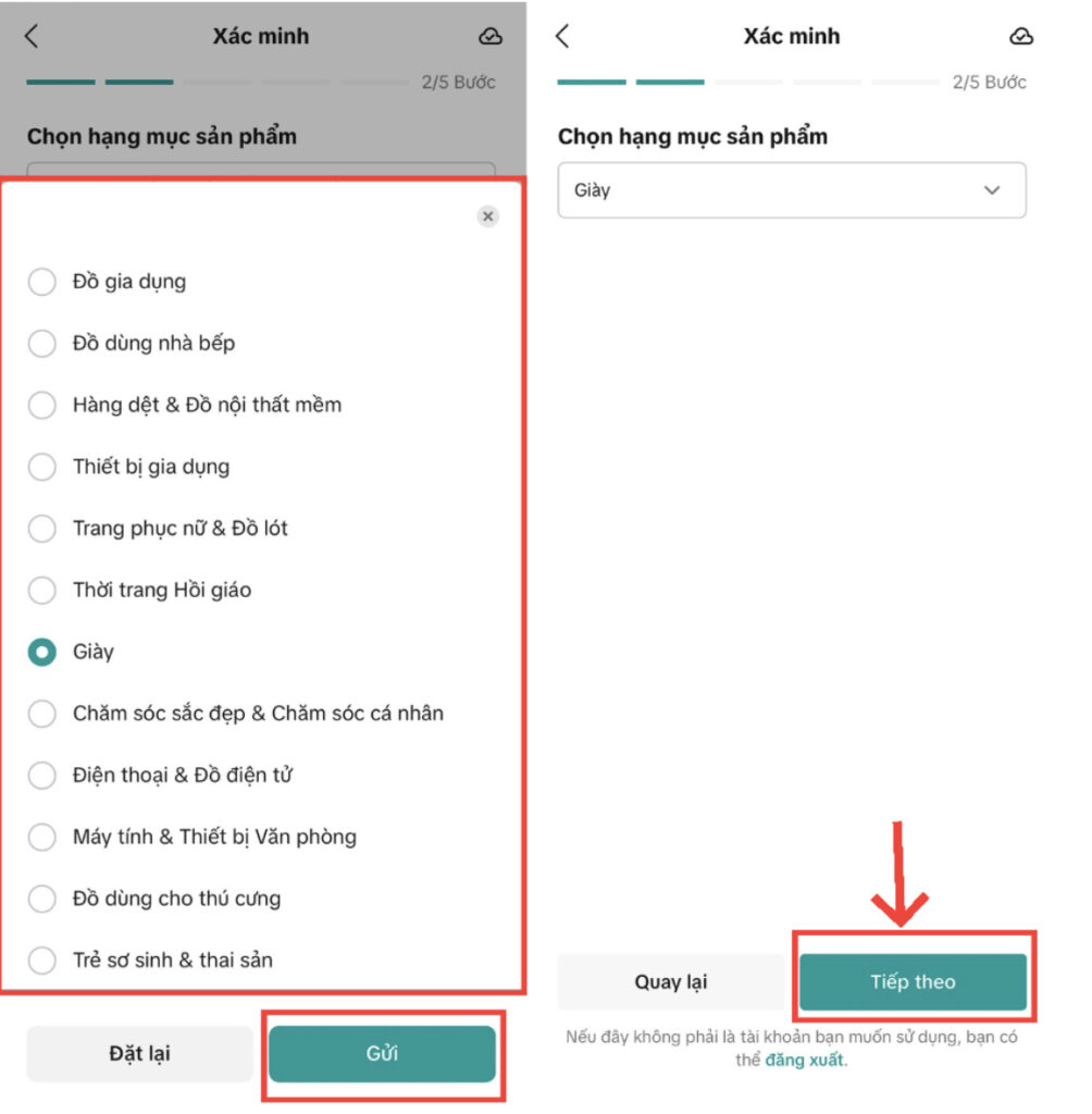 chọn mặt hàng bán háng tiktokshop