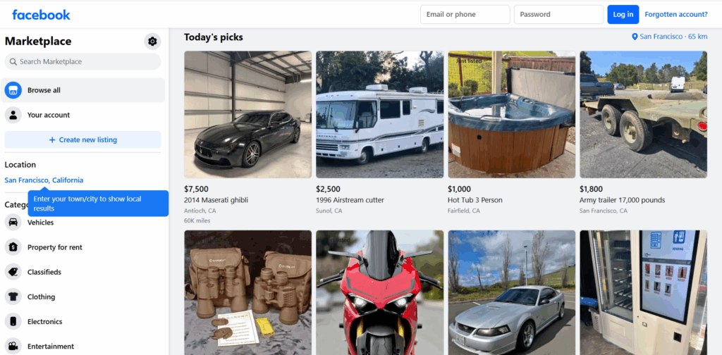 facebok marketplace