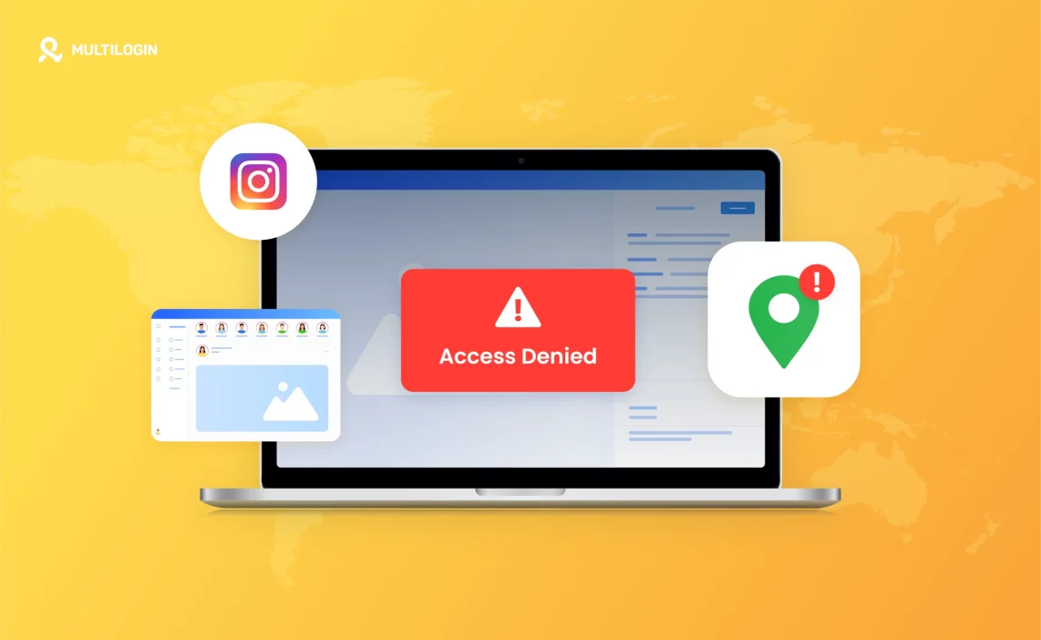 An illustration of instagram ip ban